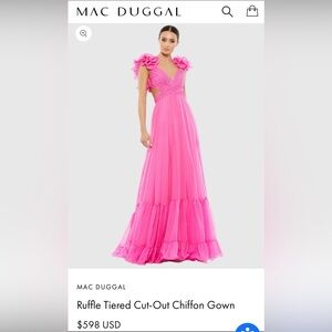Mac Duggal Iconic Ruffle Gown